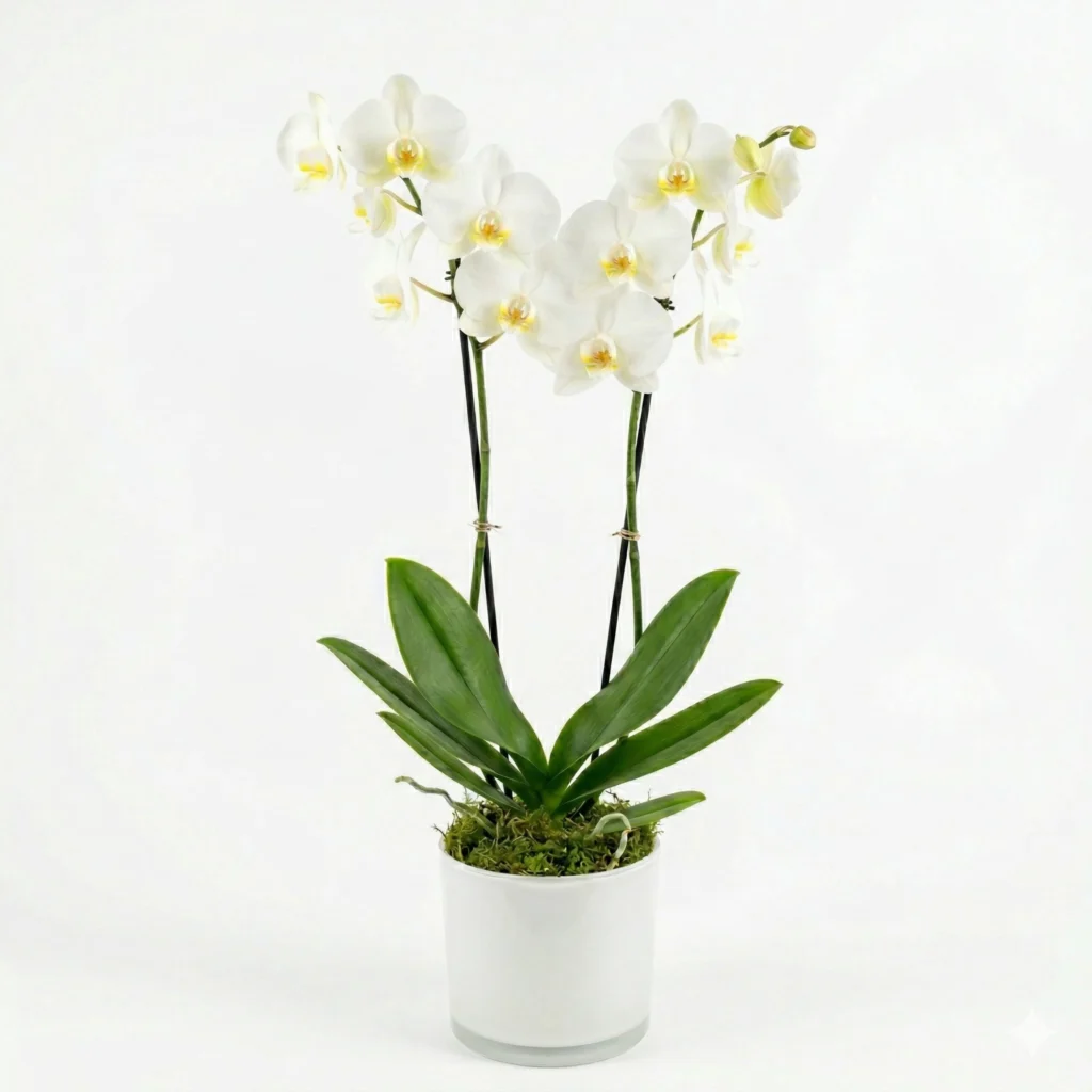 סחלב לבן שני ענפים